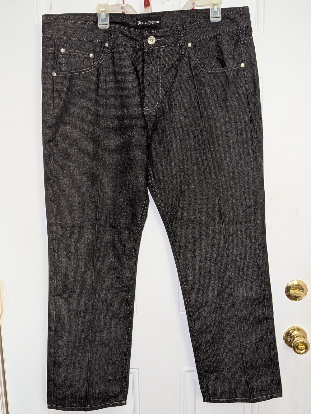 Men's Black Denim Culture Jeans